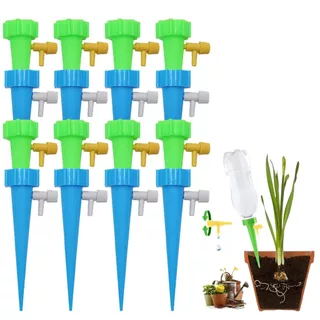Com 12 Kits de irrigação por gotejamento, podem ser instalados em vaso doseador de vaso de jardim para animais de estima