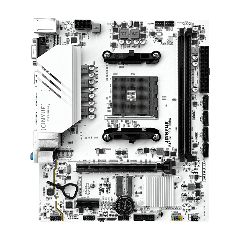Nova Placa-Mãe B450M AM4 M-ATX Suporta Processadores Da Série Ryzen R5 ...