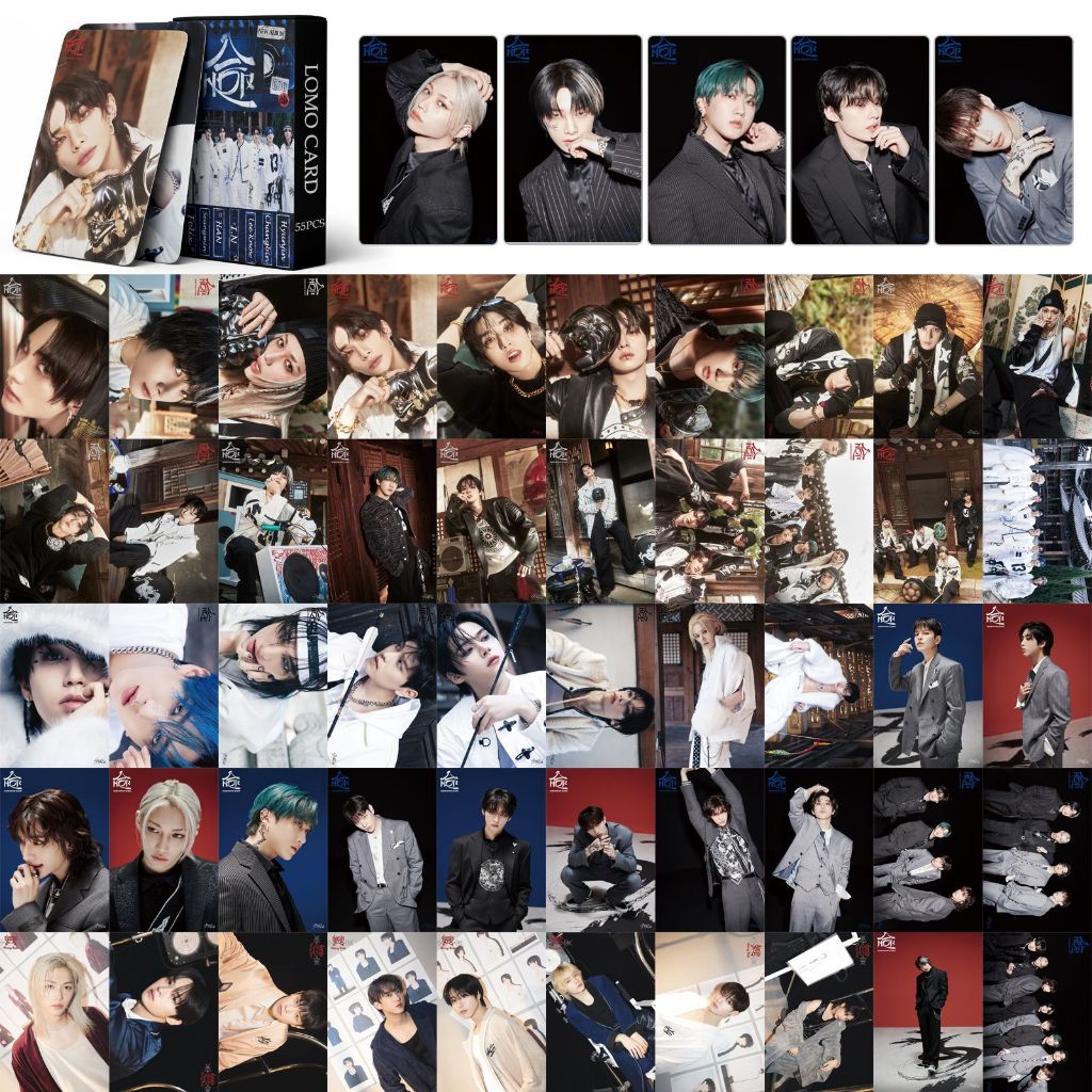 55pcs STRAY KIDS SKZ HOP Lomo Cartões ATE Perder My Breath Magic