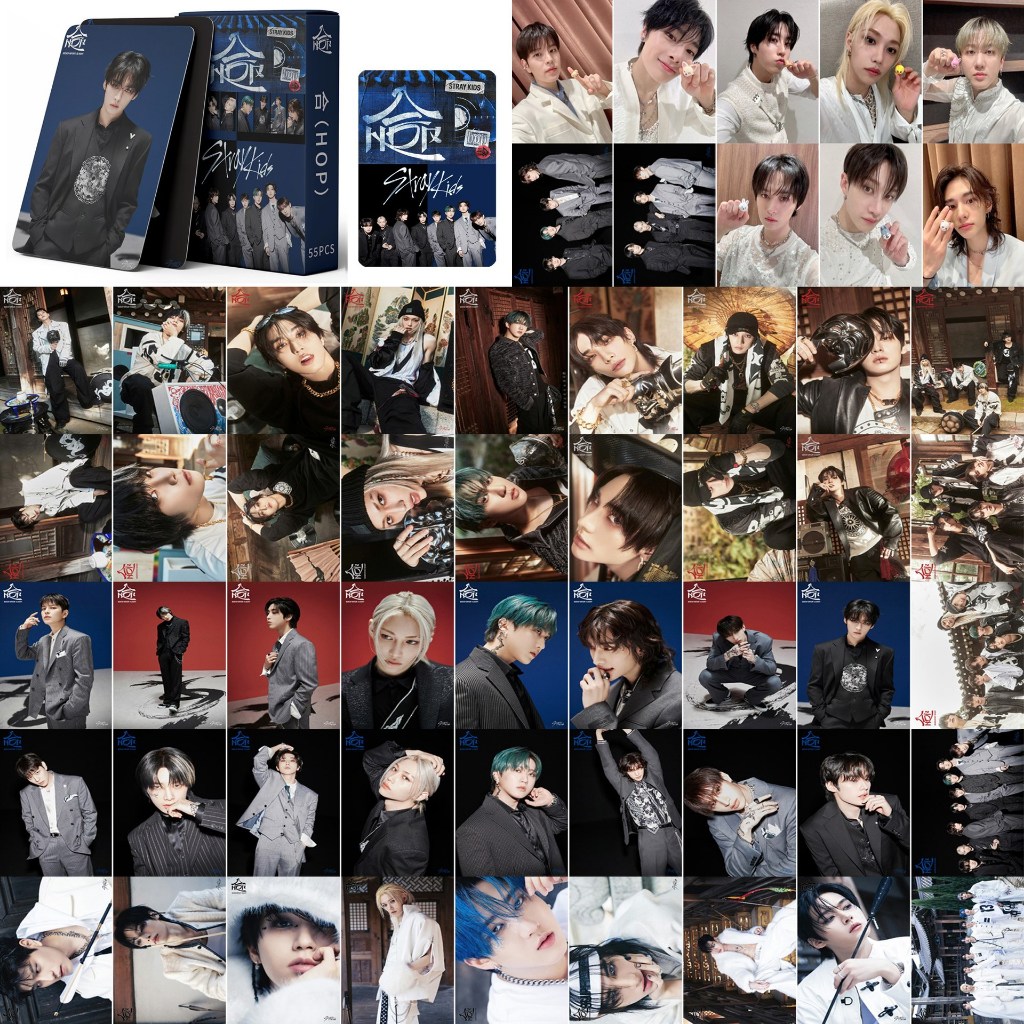 55pcs STRAY KIDS SKZ HOP Lomo Cartões ATE Perder My Breath Magic