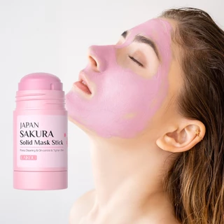 LAIKOU Japão Sakura Máscara Sólida Stick Limpeza De Poros Controle De Óleo Apertar A Pele Mesmo Tom De 40g em Oferta na Shopee