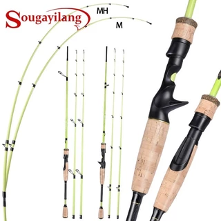 Sougayilang Nova Vara De Pesca Giratória 1.8m/2.1m M/MH Power Madeira Lidar Com Para Em Água Salgada De Doce