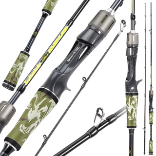 Sougayilang UL/L/ML Vara De Pesca De Carbono 2 Seções 1.8M 2.1M 2.4M Arraste Máximo 15KG