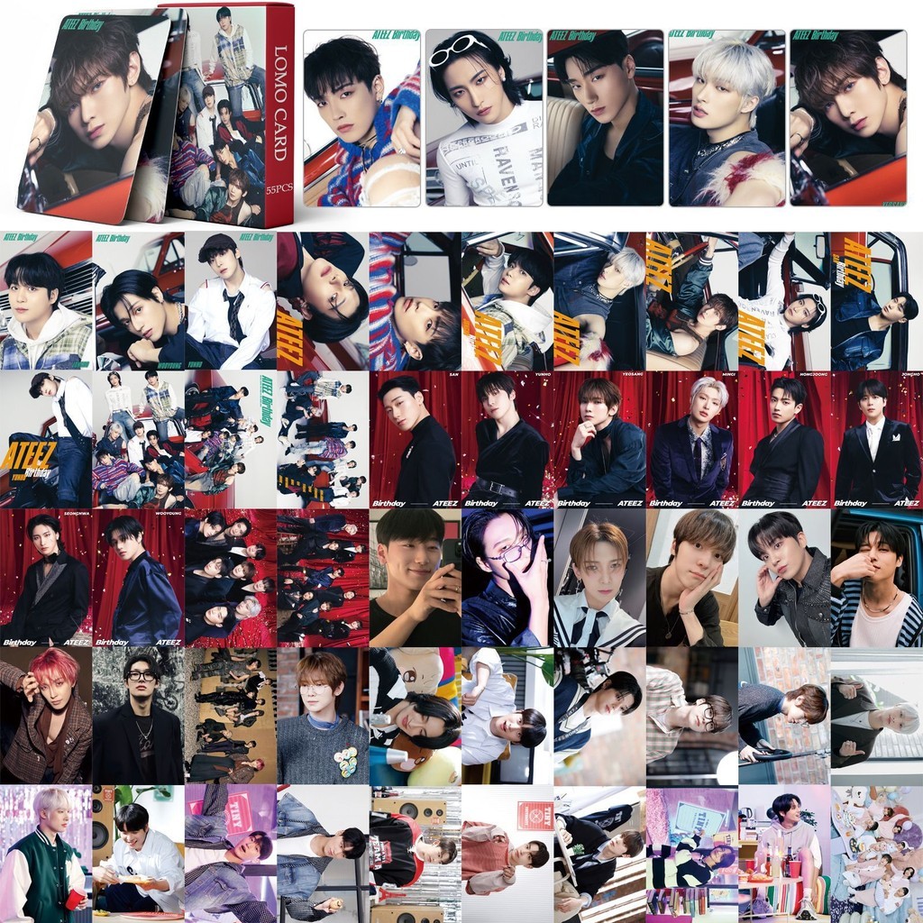 KPOP Cartões Fotográficos ATEEZ GOLDEN HOUR : Part . 2 LOMO Card