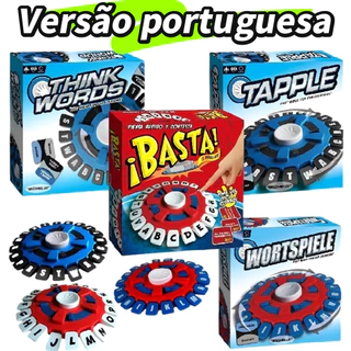 Versão portuguesa tapple jogo de palavras, jogo de tabuleiro de família em ritmo acelerado