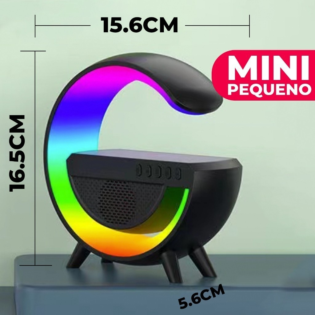 G-Speaker Estação Inteligente luminaire LED Atmosfera RGB Luz Bluetooth Alto-Falante Carregador Sem Fio Lâmpada De Mesa