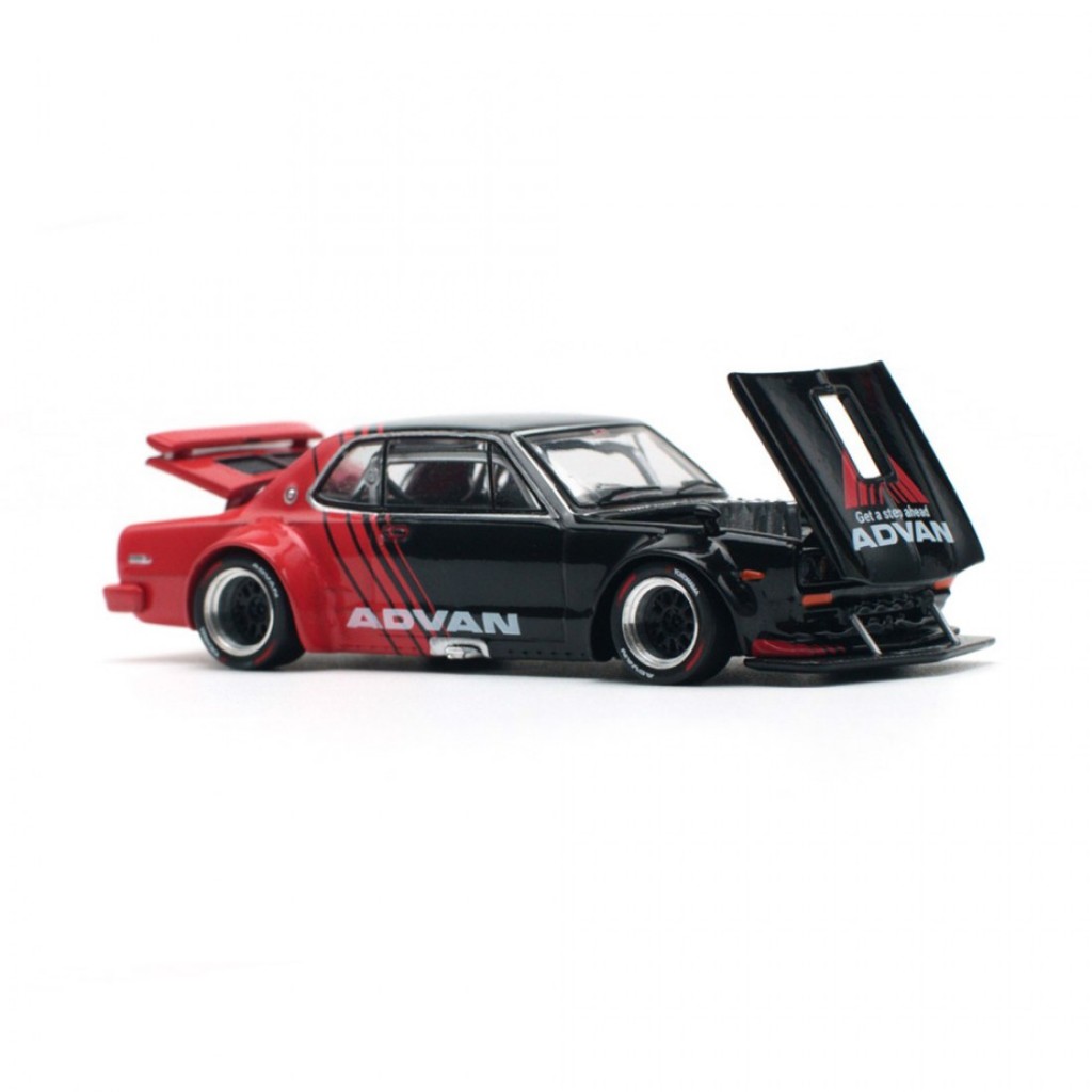 Poprace PR640081 1/64 Skyline GT-R V8 Drift HAKOSUKA ADVAN Fígadoy ...