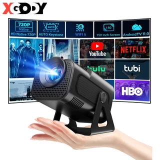 XGODY Gimbal 5 Mini Projetor 4K 1080P Full HD Home Theater Netflix/YouTube Integrado Suporte USB