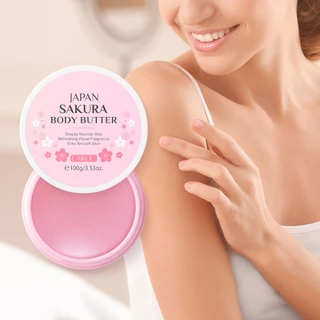 LAIKOU Japão Sakura Manteiga Corporal Nutrir Profundamente A Pele Hidratante Suave Brilho Radiante 100g em Oferta na Shopee