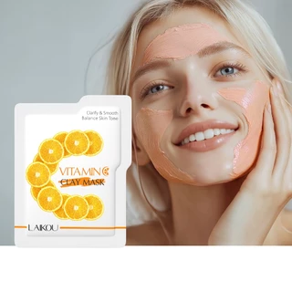 LAIKOU Vitamina C Máscara De Argila Iluminadora Limpeza Profunda Poros Aumenta Brilho Hidratante 5g em Oferta na Shopee