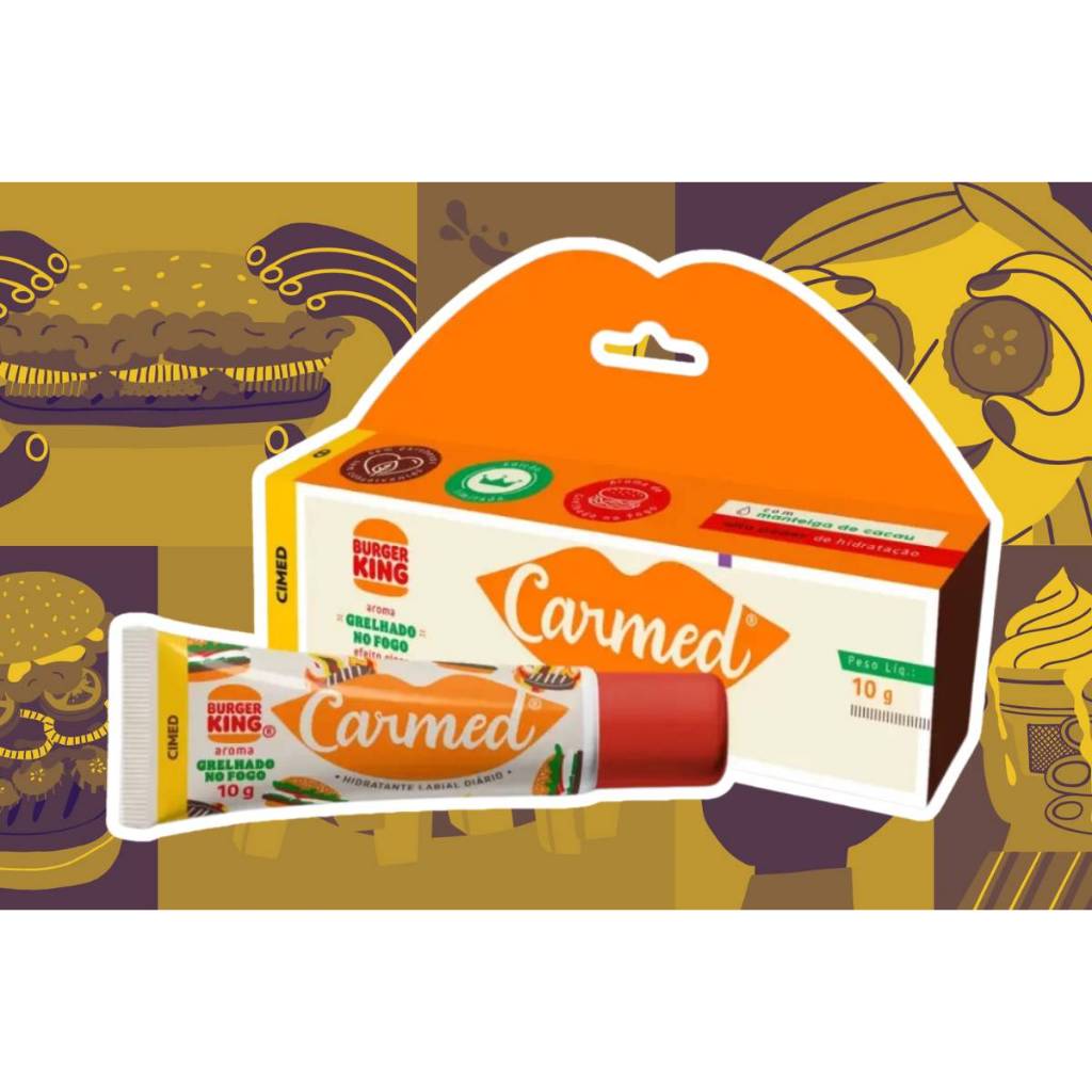 Hidratante Labial Carmed Burger King Sabor Grelhado no Fogo 10g - Edição Limitada