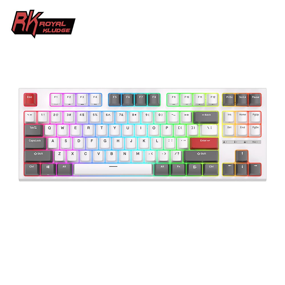 Royal Kludge RK R87 87 Teclas Com Fio Jogo Profissional Hotswap Teclado Mecânico