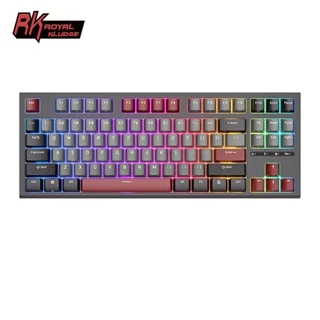 Royal Kludge RK R87 87 Teclas Com Fio Jogo Profissional Hotswap Teclado Mecânico