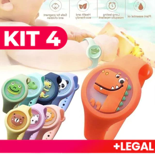 Pulseiras Repelentes Anti-Mosquito Para Bebês Com LED