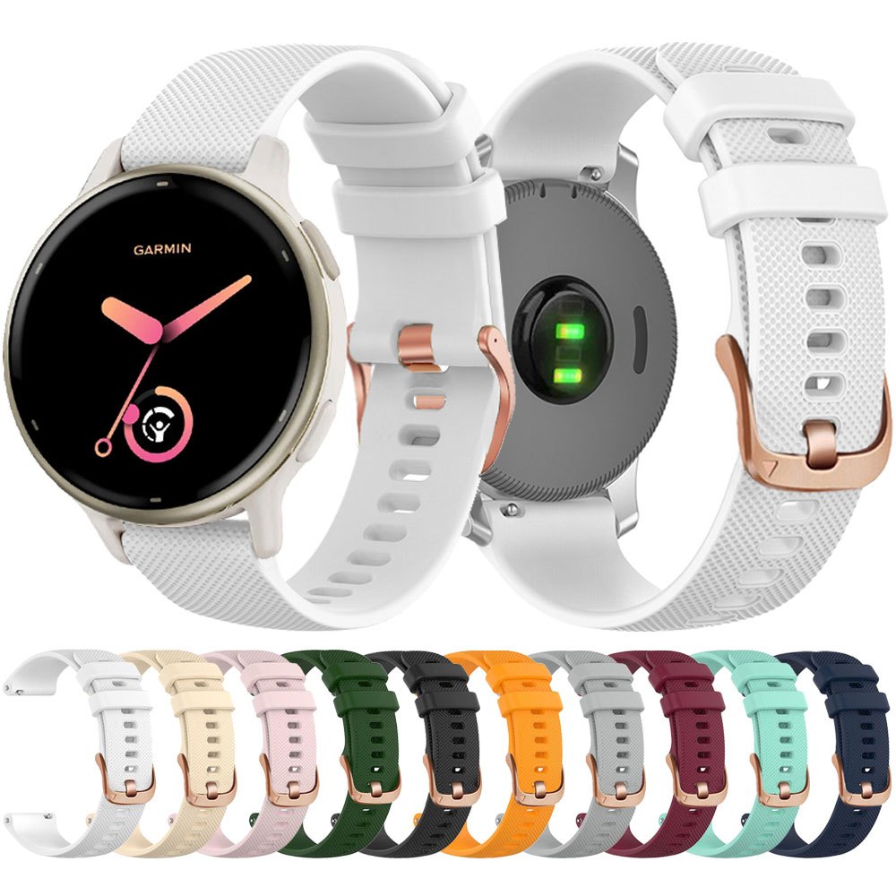 Leopard Armband Silikon für Garmin Venu 2S/Vivomove 3S/Vivoactive 4S