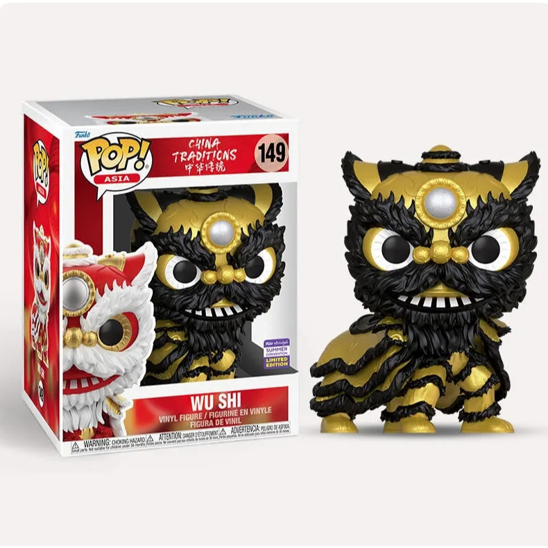 Funko POP Ásia China Tradições Figura Em Ouro Preto 6 Funko POP Ásia China Tradições Figura Em Ouro Preto 6