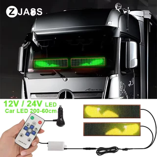 Caminhão Carro Diabo Olho LED Pixel Painel Luz Controle Remoto Macio Dobrável Iluminação Rolagem Para Placa Pára-Brisa 1 em Oferta na Shopee