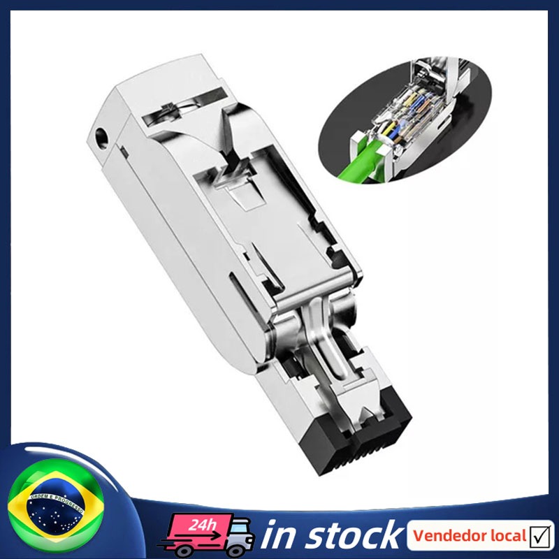 [BR Envio Imediato] Conector Rj45 Profinet 6gk1901-1bb10-2aa0 180 ...