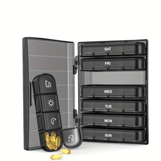 Porta Comprimido Caixa Organizadora Remédio Semanal Triplo