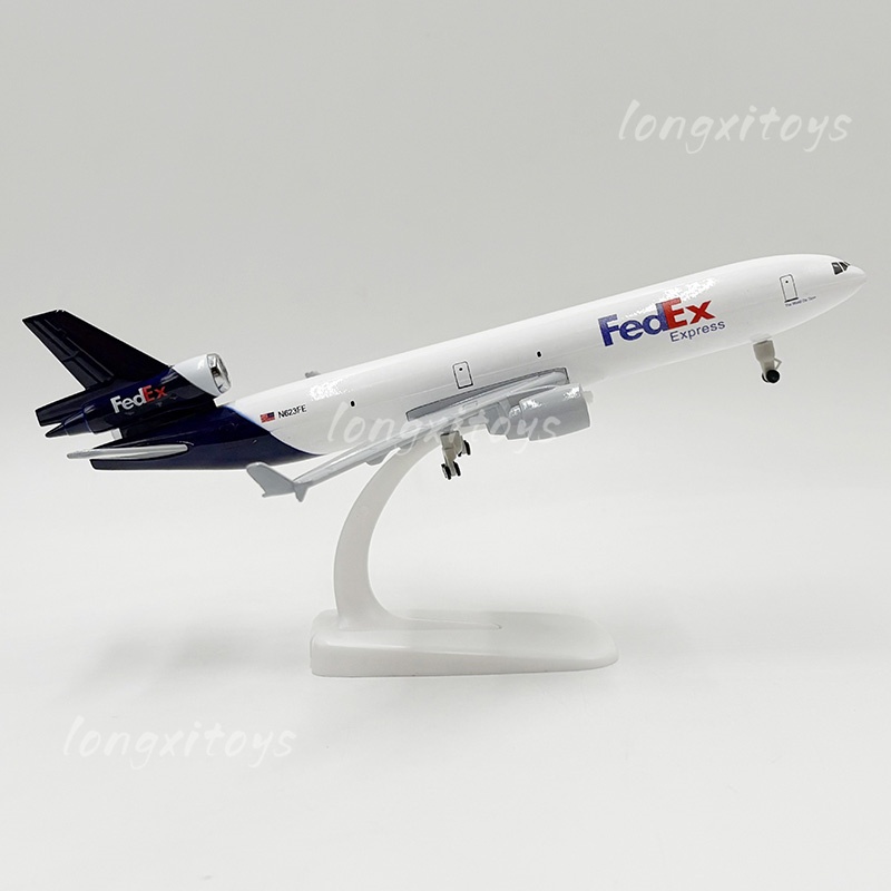航空機・ヘリコプター PACMIN 1/164 MD-11 FedEx Modelo De Avião De Metal Fundido De 20 Cm , Brinquedo Fedex