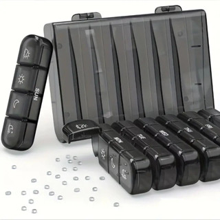 Porta Comprimido Caixa Organizadora Remédio Semanal Triplo