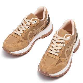 Sapatos De Tênis Feminino Novos De Couro Emendas Esportivos Estudantis