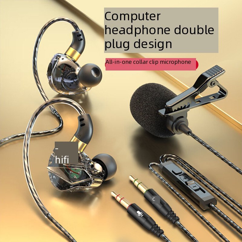 Desktop computer earphones in ear earphones with microphone 2-in-1 ...