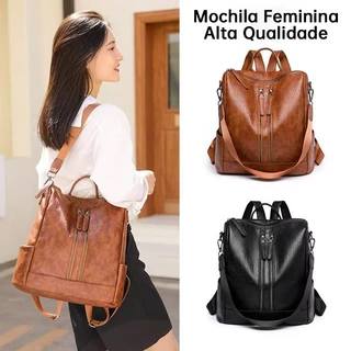 Mochilas Femininas Bolsa Escolar Viagem Faculdade Trabalho Casual