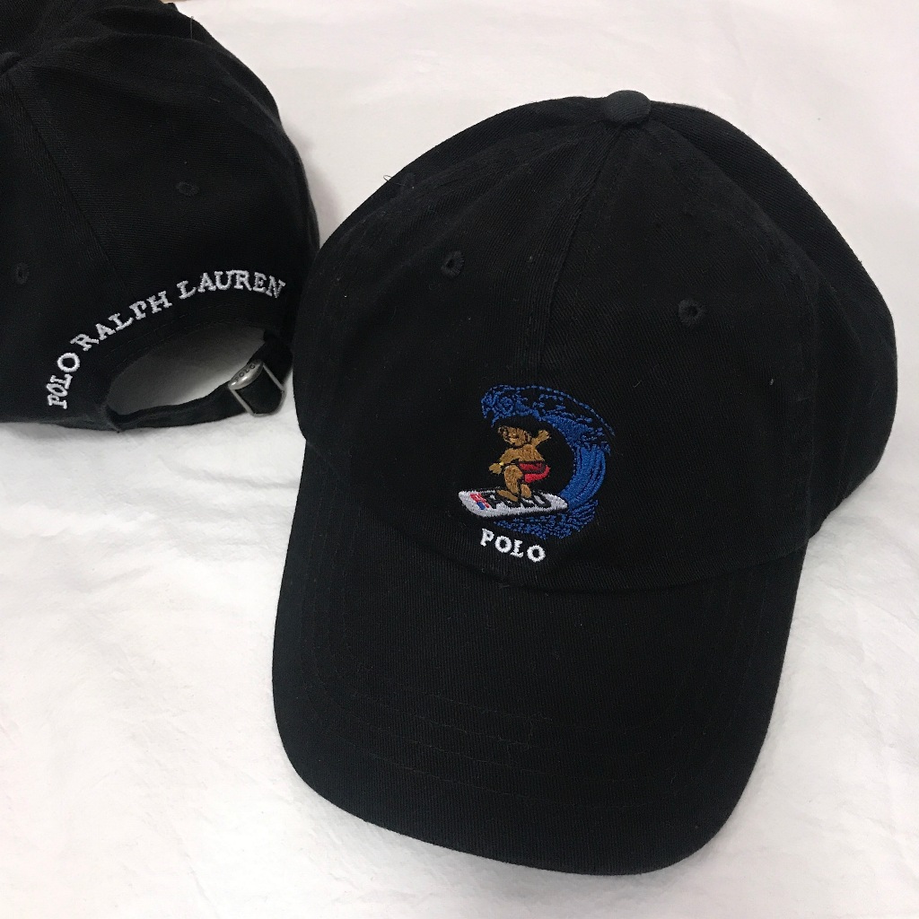 Vintage RL PL Boné De Beisebol Urso Esqui Teddy Série Bordado Cinta ...