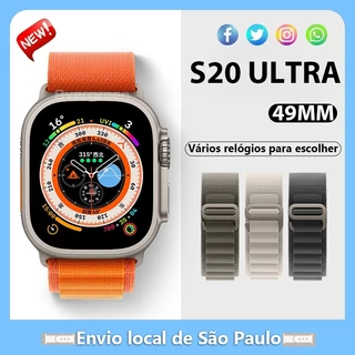 Novo 2025 G9 S20 Ultra Pro MAX Gold Smartwatch Relógio Inteligente HK9PRO/HK8PROMAX Relógio impermeável para homem