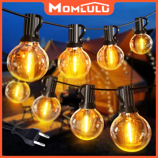 MOMLULU Luz De Cordão Inquebrável G40 Iluminação Externa 6/15/23.5M LED Luzes Lâmpada Para Quarto Jardim Decoração Festa