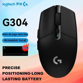 Mouse Gamer Para Notebook Sem Fio Logitech G304 Leve E Ergonômico 2.4ghz 1200DPI
