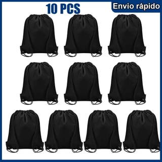 10 pçs saco de escola com cordão escola esportes saco de natação saco de escola das crianças adulto mochila