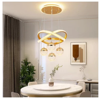 【3 Cores em 1】220V Restaurante lustre sala de jantar luz novo estilo simples cozinha luz quarto moderno simples