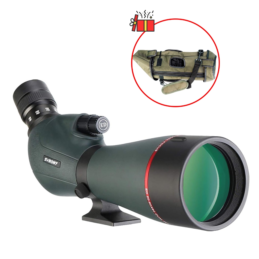 Svbony SV406P ED Spotting Scopes 20-60X80mm 1.25 Alto-Falante Dual ...