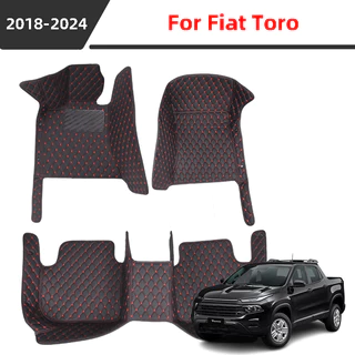 Tapete De Carro 3D Para Fiat Toro 2018-2024 , Couro Impermeável E Resistente .
