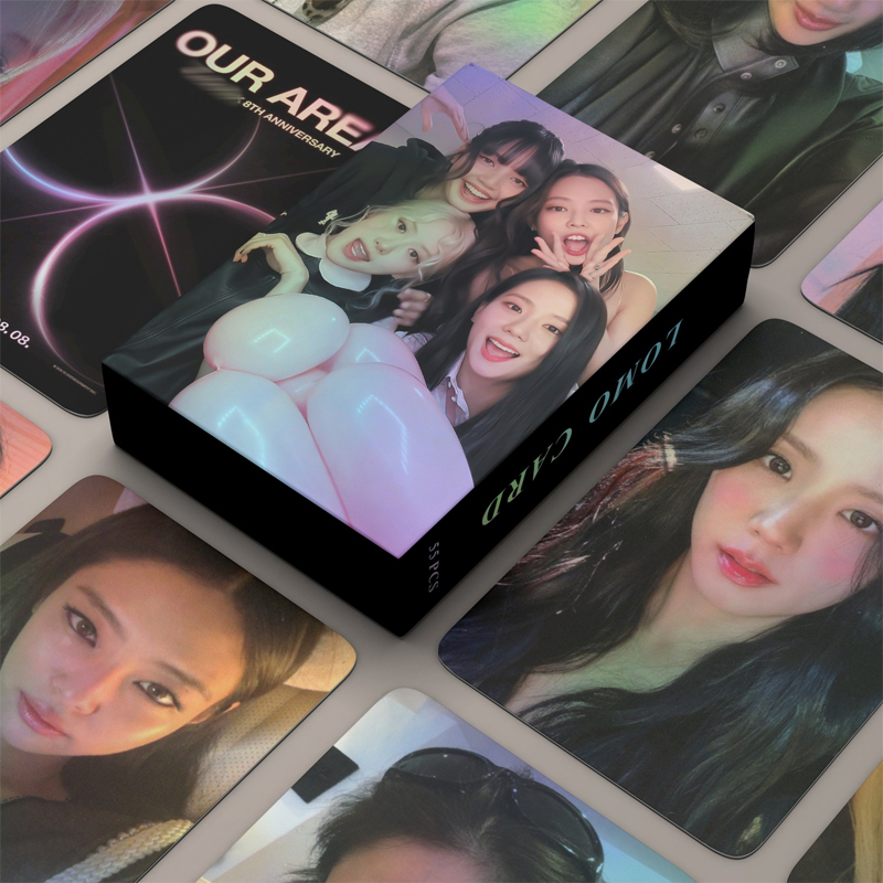 54 Unidades/Caixa BlackPink Lomo Card Pink Venom Ready For Love