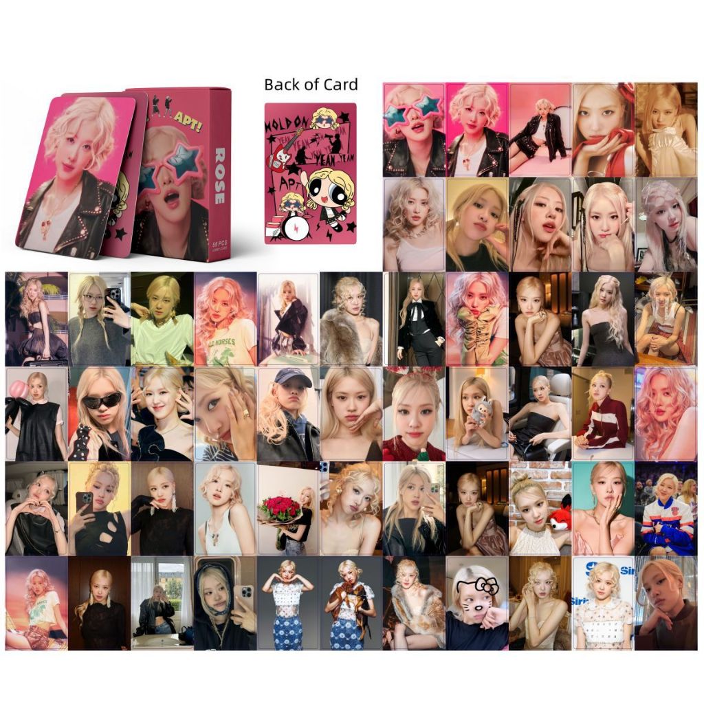 54 Unidades/Caixa BlackPink Lomo Card Pink Venom Ready For Love