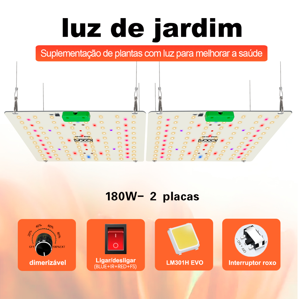 Espectro Completo Led Crescer Luz 65W 120W 180 Samsung LM301H EVO Regulável Lâmpada De Culpção Luzes Internas