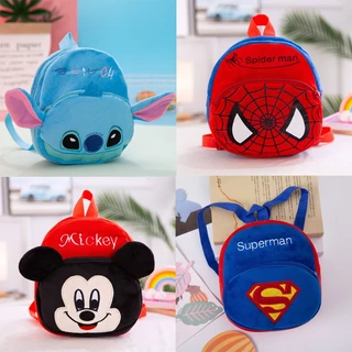 Disney Dos Desenhos Animados Mochila Sacos Mickey Mouse Minnie Winnie The Pooh Saco De Escola De Pelúcia Jardim De Infân