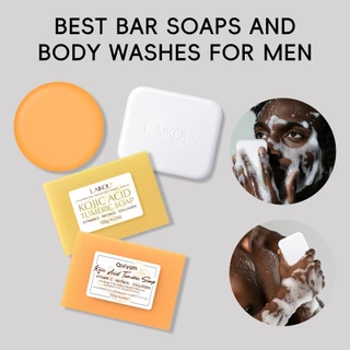 LAIKOU Melhor Sabonete Em Barra E Sabonetes Corporais Para Homens Limpa Sujeira Controle De Óleos Hidratante Suavizante em Oferta na Shopee