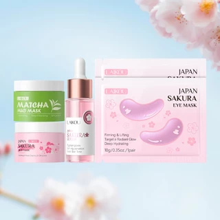 LAIKOU Sakura Skincare Set 5pcs Limpeza Suave Hidratante Brilhante Mesmo Tom De Pele Nutritivo Profundo em Oferta na Shopee