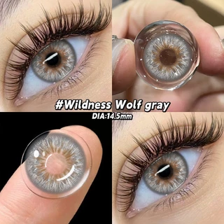 UYAAI 1 Par De Lentes De Contato Marrons Para Olhos Cinza Moda Maquiagem Contatos Alunos Uso Anual em Oferta na Shopee