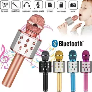 Microfone sem fio Bluetooth para karaokê alto-falante e microfone em um para uso doméstico crianças