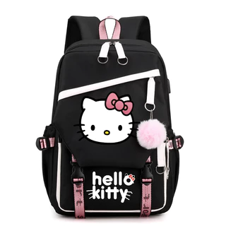 Lindas Mochilas Hello Kitty Para Estudantes Com Estampa De Bolsas De Ombro Laptop