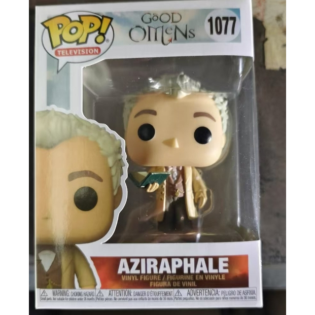 Funko Pop 1077 Good Omens AZIRAPHALE Coleção De Bonecos De Ação De