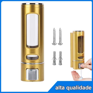 Dispensador de sabão 400ml, líquido de parede para banheiro, desinfetante para as mãos, recipiente de Shampoo para lavag