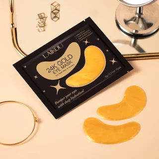 LAIKOU 24K Gold Eye Mask Suaviza A Área Dos Olhos Firmador Da Pele Lifting Hidratação Mesmo Tom De em Oferta na Shopee