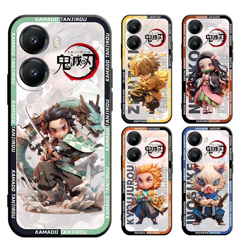 Invólucro Para XiaoMi POCO X7 Pro 5G Demon Slayer Blade Case Capa Mole ...