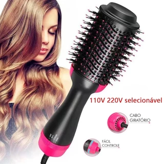 Escova de cabelo Secadora de Cabelo 110V/220V Alisador Elétrica Quente  Prancha alisadora de cabelo em Oferta na Shopee